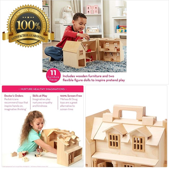melissa and doug fold and go dollhouse