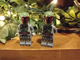 Boba Fett LEGO Star Wars FIGURE from 9496 From Set 75137, 75243 Lot of 2