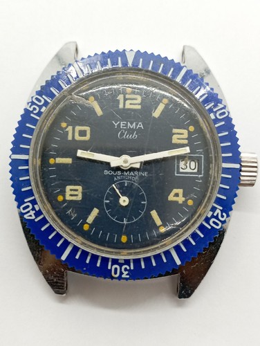 Vintage Skin Diver YEMA CLUB SOUS - MARINE cal. FE 233-69-E21 Working Watch - Picture 5 of 21