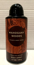 BATH  BODY WORKS MAHOGANY WOODS MEN'S BODY SPRAY 3.7 OZ