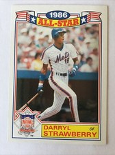 1986 Topps Darryl Strawberry All Star