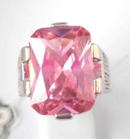 Gorgeous Pink Topaz Ring Uk Size p Us 8 Gorgeous Pink Topaz Ring Uk Size p Us 8