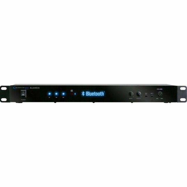 Technical Pro BLUEDECK2 Rack Mountable DJ/Pro Audio Bluetoot