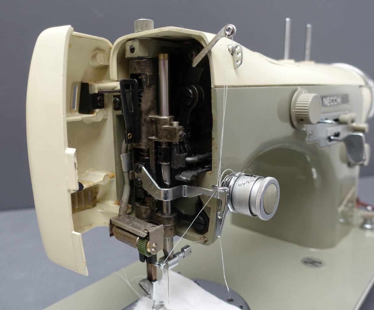 Vtg Necchi Supernova Automatica Sewing Machine w/ Attachments Italy *Tested* eBay