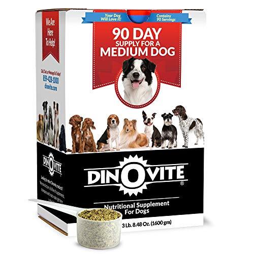90 Day Supply, Medium Dogs - Dinovite ProbioticSupplement for Dogs (18-45 lbs)..