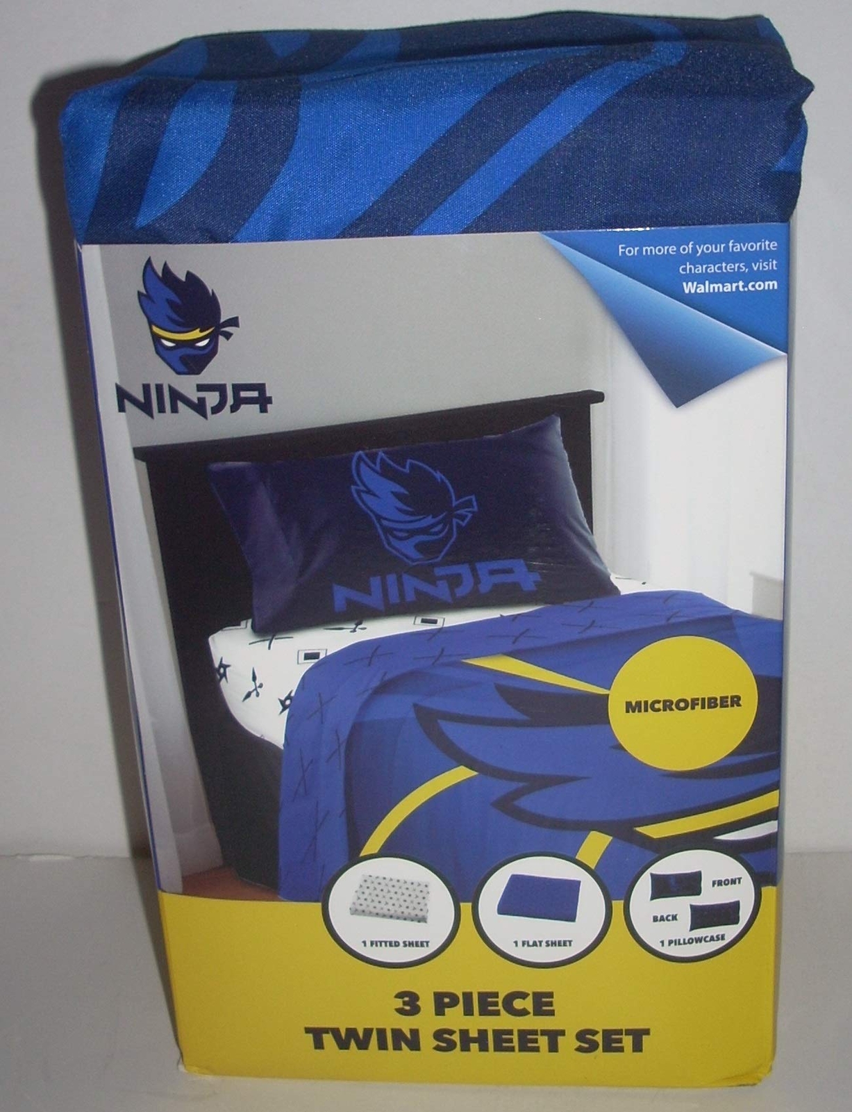 Ninja 3 Piece Twin Sheet Set Microfiber