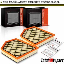 2Pcs Engine Air Filter for Cadillac CT4 2020-2023 L4 2.0L L4 2.7L CT5 2020-2023