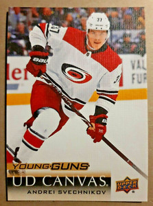 ANDREI SVECHNIKOV YOUNG GUNS CANVAS 2018-19 UPPER DECK ROOKIE C119 RC Hurricanes