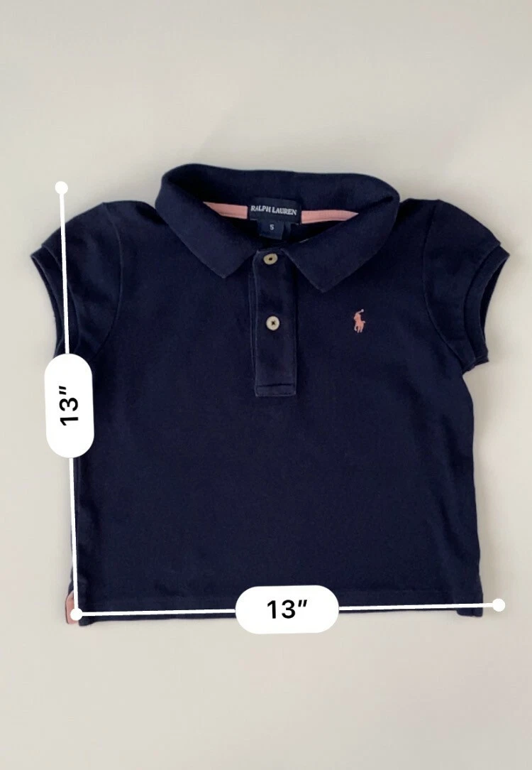 girls navy blue polo shirts