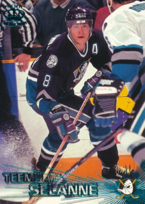 1997-98 Pacific EMERALD #8 TEEMU SELANNE - Anaheim Mighty Ducks