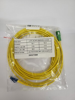 5m LWL LC-SC/APC Glasfaser Patchkabel Lichtwellenleiter Singlemode SM 1310nm NEU
