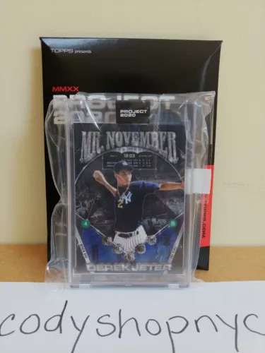 Topps PROJECT 2020 Derek Jeter by Ben Baller #132 with Box Yankees 1993 RC #98