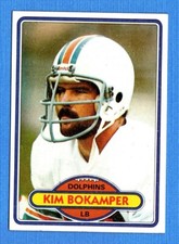 1980 Topps #361 Kim Bokamper EX Dolphins