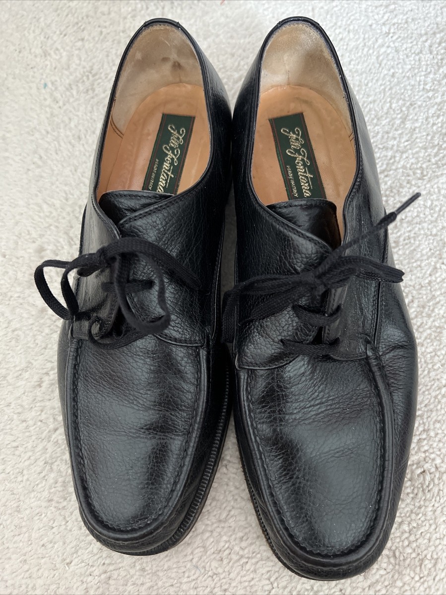 F. FONTANA Laceup Dress Mens Shoes SZ 9.5 - Made in Italy  display picture 3
