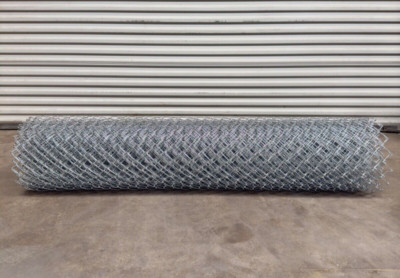 AZEMO Wire Chain Link Fence, 11.5GA 6ft x 50ft, Galvanized, 2'' 1/4 Mesh, K&K US