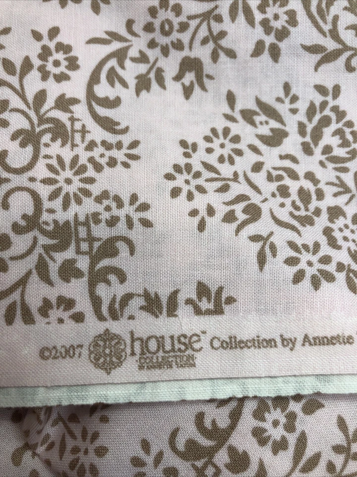 Papel pintado Westminster Fibers #AT14 tela rosa/tostada de Annette Tatum 2007 2 yardas Foto 4 de 4