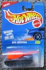 NOC VTG HOT WHEELS 1995  #489 BIG BERTHA TANK ORANGE GRAY 1974 CHINA BASE