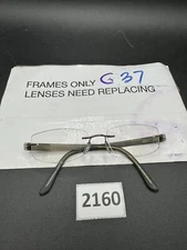 Silhouette 7608 40 6052 Titanium Gray Rimless Eyeglasses Frames 17 Austria