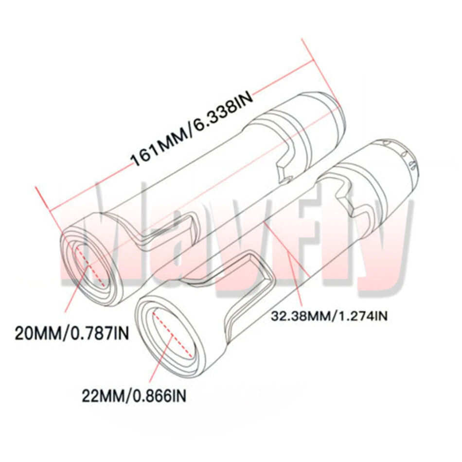 7/8" Fit For GSXR600/750/1000 GSX1300R SV650 HandleBar Hand Grips w/ Ends cap - Изображение 3 из 4