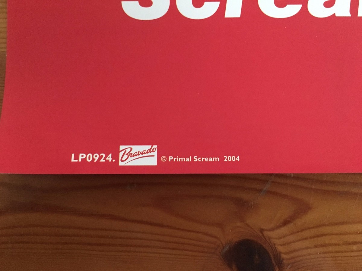 PRIMAL SCREAM,SCREAMADELICA,1991,RARE AUTHENTIC LICENSED 2004