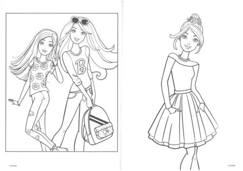 Barbie Colouring Book Children's A4 Art Colour Activity 32 Page Party Bag Gift - Foto 4 di 5