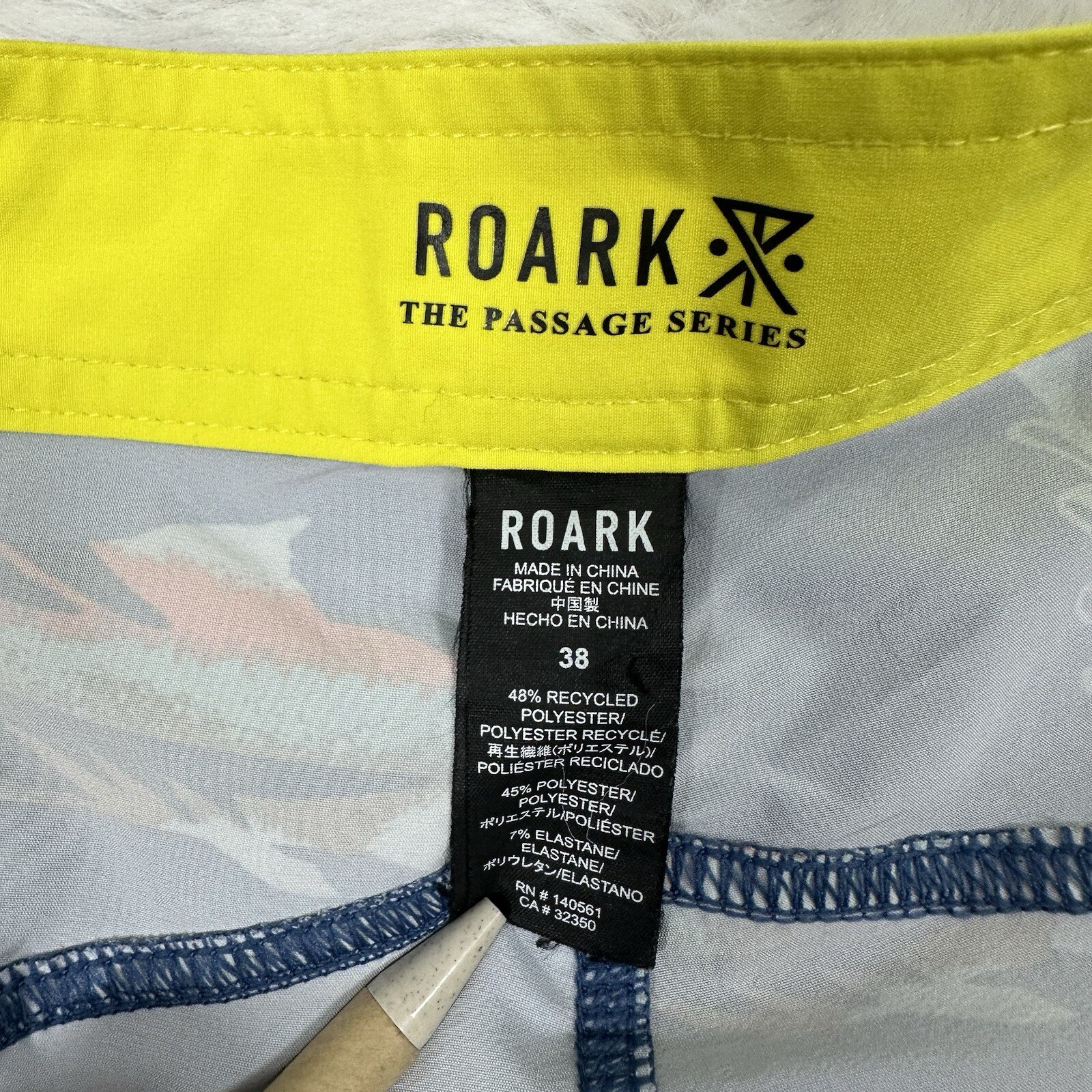 Roark-Passage Series Board Shorts-Men's Size 38 Fish Pattern~ Beach ...