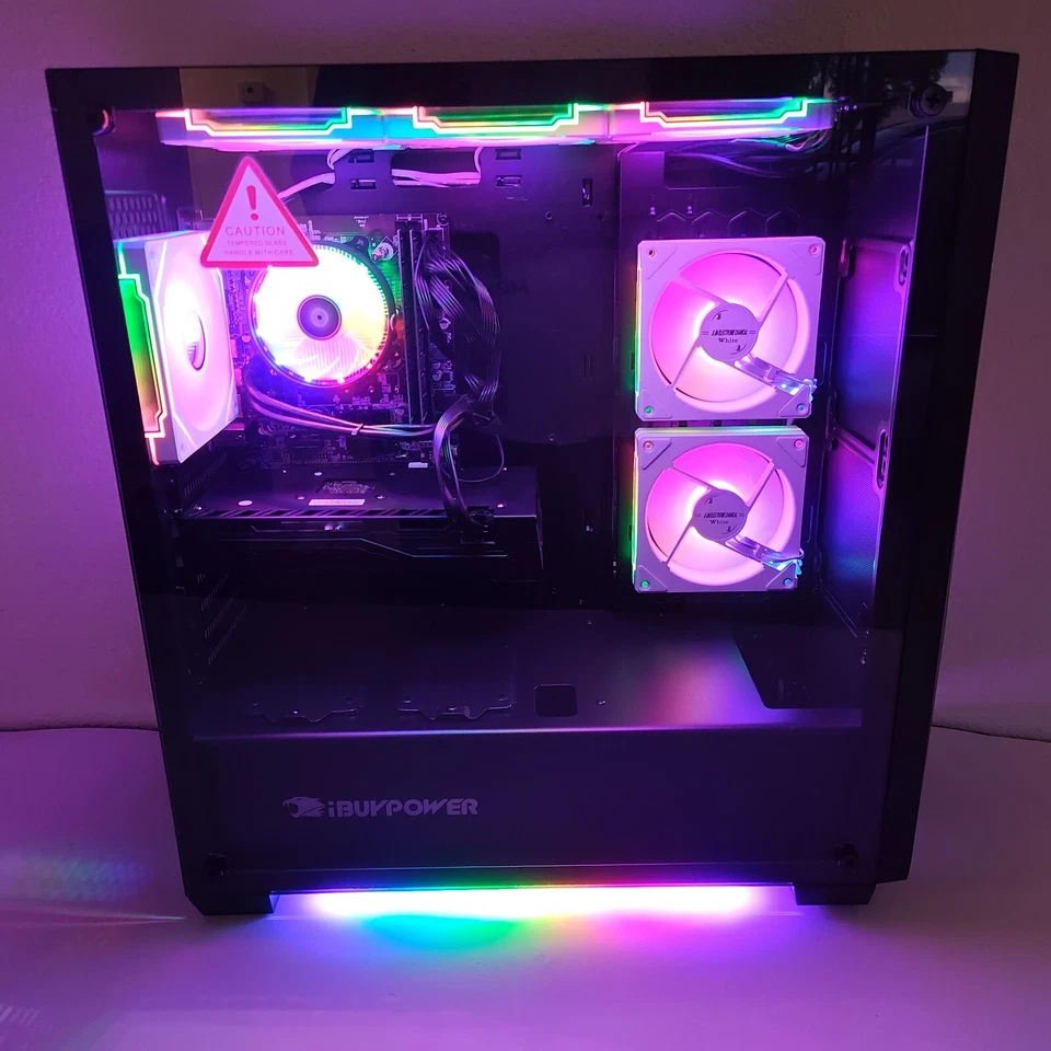 Custom Build Gaming Desktop i7 16GB RAM 512GSSD NVIDIA ARGB LED Win11 Computer - Image 3 of 4