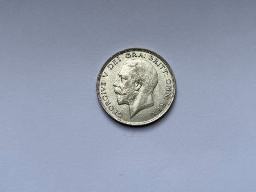 United Kingdom George V 1923 Silver .500 Half Crown Uncirculated Coin - Imagen 1 de 2