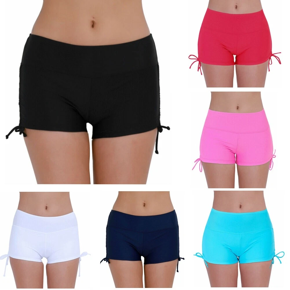 Short de Bain Femme Maillot de Bain Shorts de Plage Cordon de