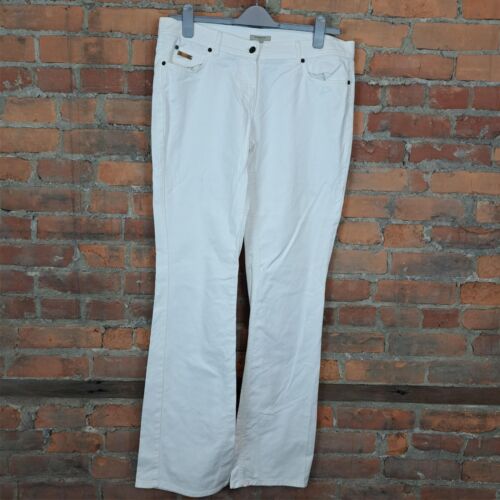 Burberry London Jeans High Rise White Wide Leg Size 14T