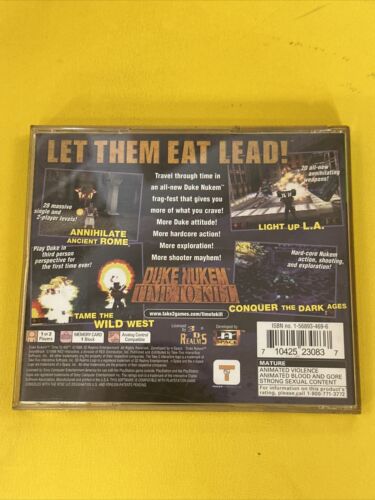 Duke Nukem Time To Kill (Sony PlayStation 1, 1998) PS1 Complete CIB Tested 🐶 - Picture 2 of 2