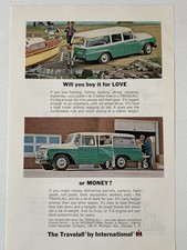 1964 International Harvester Travelall Station Wagon Print Ad Love Money