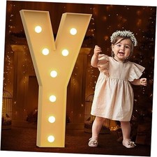 Marquee Letters 3 Feet Tall Large Light Up Letters for Baby Shower 3FT Letter Y
