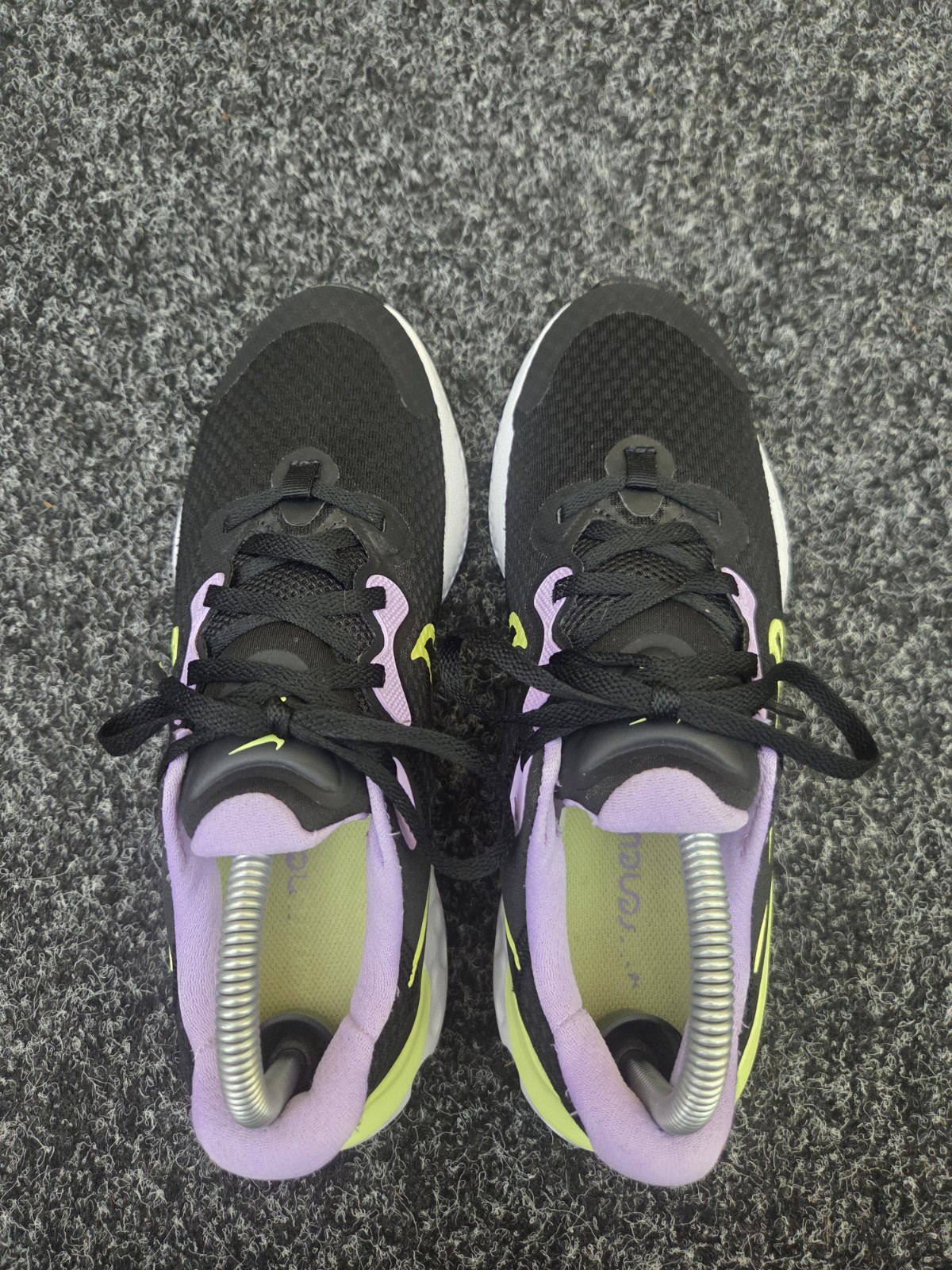 Nike Renew Run 2 Black Purple Yellow Women’s Trainers UK 5.5 image 9