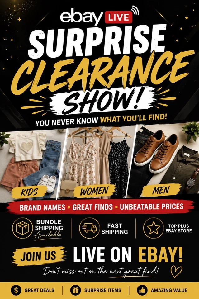 SURPRISE SHOW, CLEARANCE, DON'T MISS