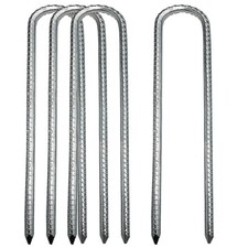Heavy Duty Steel Ground Stakes Rebar Stakes Garden Anchors Tent Stakes 3/4