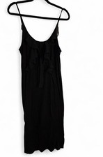 Vintage Oscar de La Renta Size L Women's Sleeveless Black Dress 