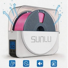 SUNLU 3D Printer Filament Dryer Box S1 Plus With Fan,Filament Holder,White