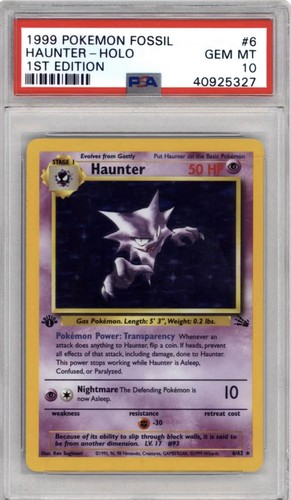 Haunter (1st Edition) graded PSA 10 for sale on eBay