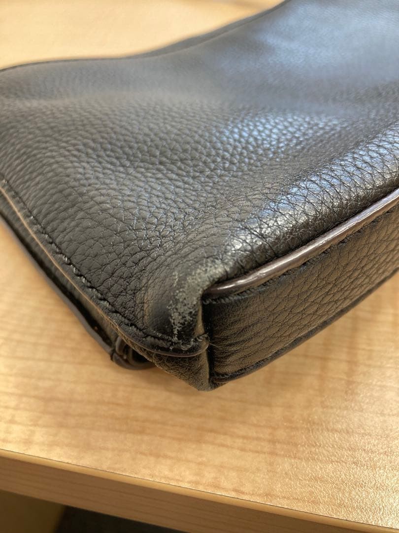 Tory Burch McGraw Shoulder Bag Leather Black Tassel Women's From Japan thumbnail 11