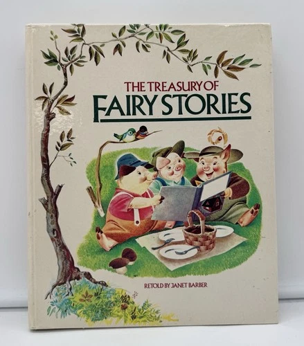 Vtg Illustrated Treasury Fairy Stories Snow White +12 More 11"x9" HC Book 1984