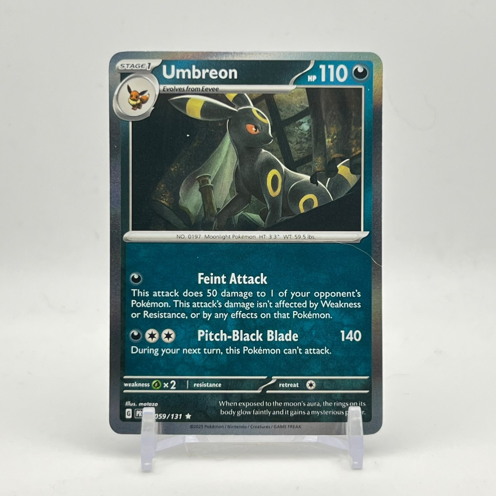 Pokemon - Umbreon (59/131) Prismatic Evolutions NM HOLO