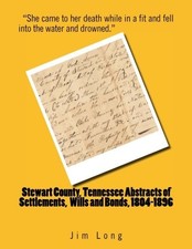 STEWART COUNTY, TENNESSEE ABSTRACTS OF SETTLEMENTS, WILLS By Jim Long