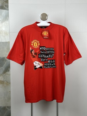 Vintage 1999 MANCHESTER UNITED RARE OLE GUNNAR SOLSKJAER t-shirt NEW MEN size  L