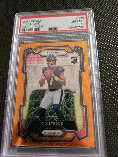 2023 prizm cj stroud lazer prizm psa 10