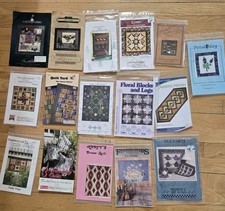 Lot Of 16 Quilt Applique Patterns Variety Of Patterns Outdoor Flower Geometric