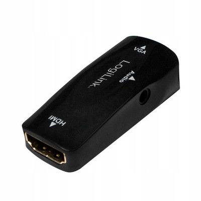 HDMI to VGA Adapter with 3.5mm Audio Converter Full HD 1080p
