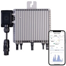 revolt WLAN-Mikroinverter für Solarmodule, 800 W, App, geprüft (VDE-Normen)