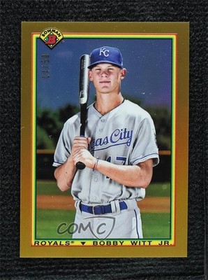 2020 Bowman 1990 Bowman Gold Refractor 14/50 Bobby Witt Jr #90B-BWJ 08lt