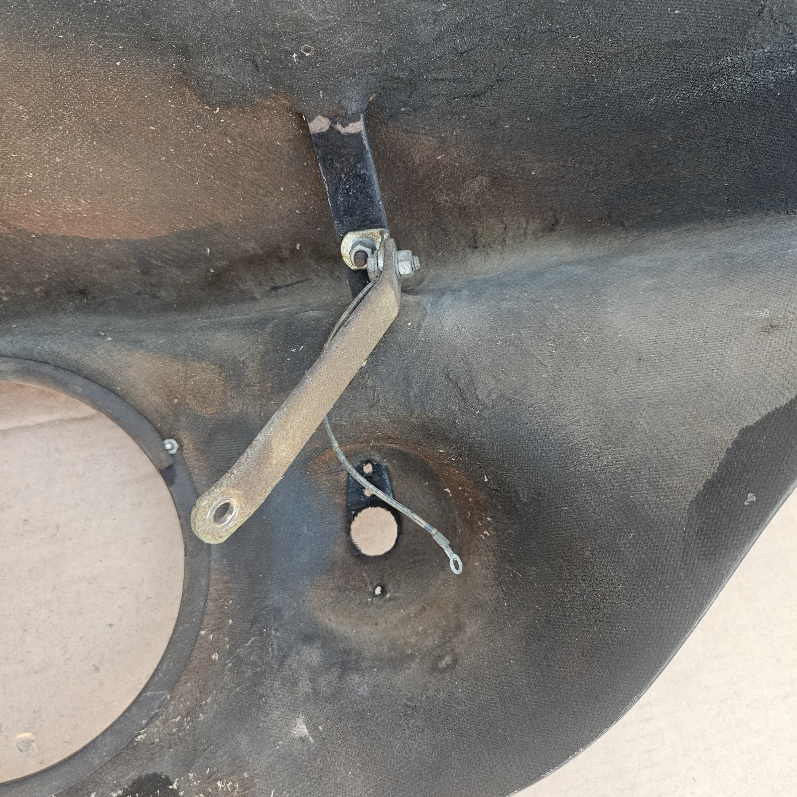 Vtg Motorcycle Fairing Flake Sunrise Orange Windshield Honda CB750           